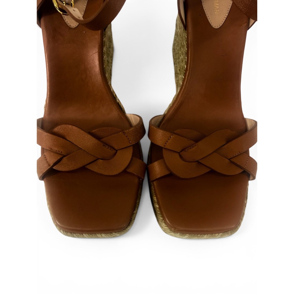 New!‎ Stuart Weitzman Braided Platform Espadrille Wedge Sandal Sz 10 - Picture 4 of 7